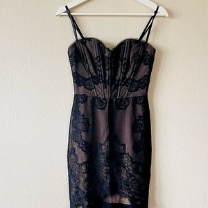 Black lace dress